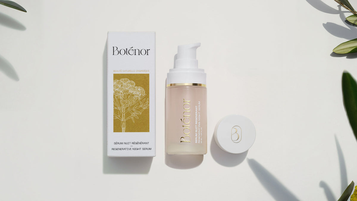 Boténor Regenerating Night Serum: bottle and box