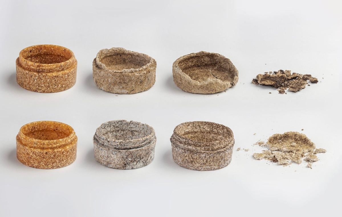 Pots en biocomposite à base de bois